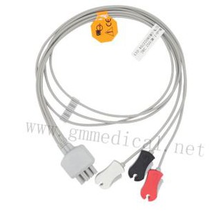 3-afleidingen ECG Leadwire Grabber 8pin Socket AHA