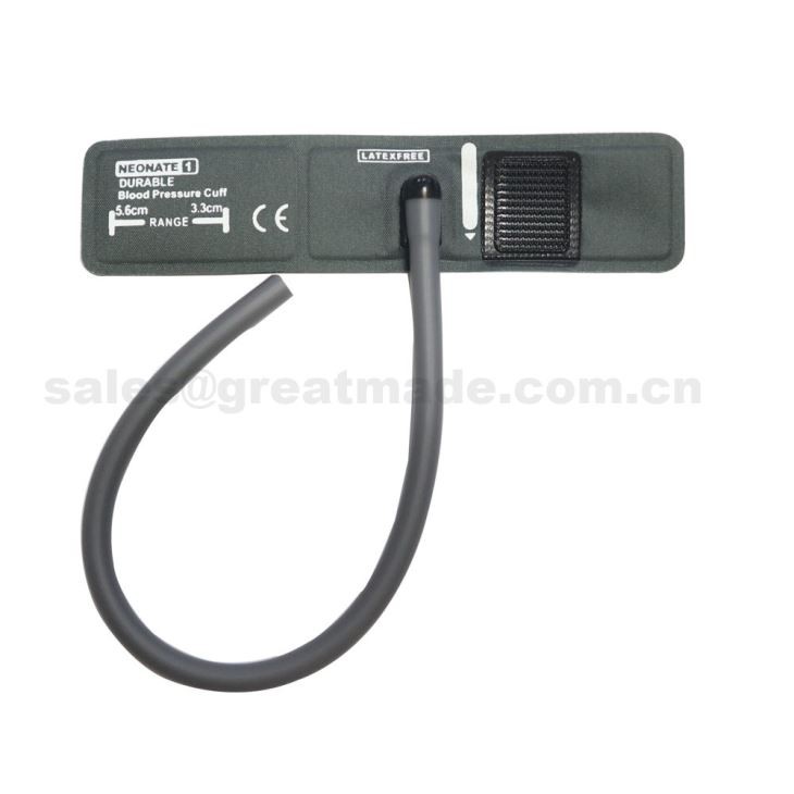 Neonate # 1 nibpmanchet, 3.3-5.6cm Armomtrek, zonder gaszak, enkele buis