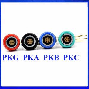 1P Medische connector PKG PKA PKB PKC 2-10pin 14-pins vaste aansluiting met elleboog 90 graden contact PCB Twee keying