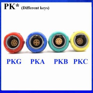 Medische connector PKG PKA PKB PKC PKC 2-10Pin 14 Pin 1P Socket 0 40 60 80 Graden Socket Twee toetsing
