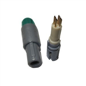 Plastic connector 1P 1Keying PAG1-10pin 14pin Push-Pull ronde rechte plug met achterste moer