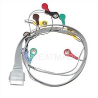 Compatibel EDAN Holter/recoder SE-2003/SE-2012 10-lead Ecg Holter Cable Snap Type